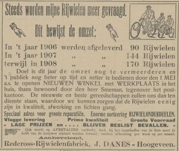 Geschiedenis Van Fietsenmaker Danes In Hoogeveen - Verhalenwerf